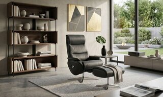 Bella Swivel Recliner & Ottoman Product Image
